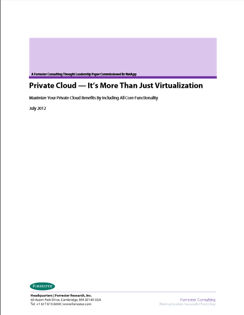 Cloud privé: bien plus qu’une simple virtualisation