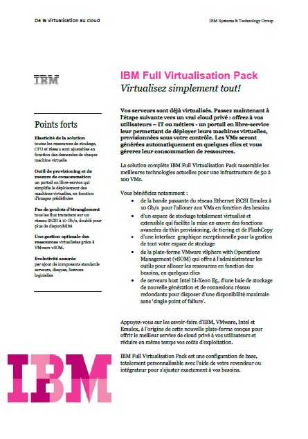 Full Virtualisation Pack – Virtualisez simplement tout!