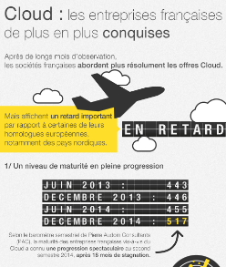 Infographie : La maturité des entreprises françaises vis-à-vis du Cloud