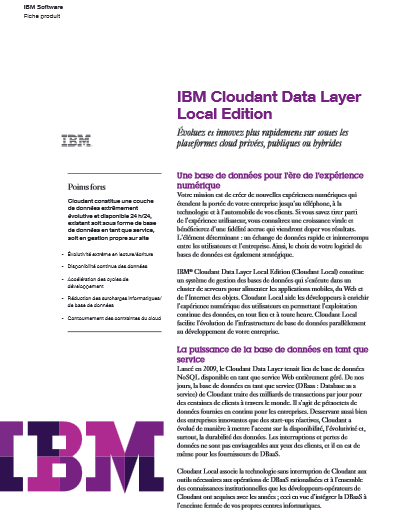IBM Cloudant Data Layer Local Edition