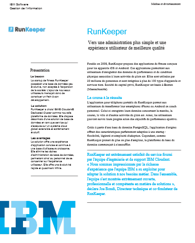RunKeeper : Vers une administration plus simple et une expérience utilisateur de meilleure qualité