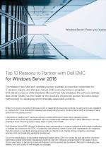 10 bonnes raisons de choisir Dell EMC comme partenaire pour le déploiement de Windows Server 2016