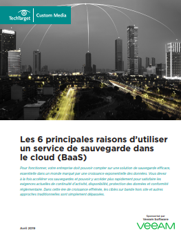 Les 6 principales raisons d’utiliser un service de sauvegarde dans le cloud (BaaS)