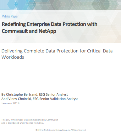 Redéfinir la protection des données d’entreprise avec Commvault et NetApp