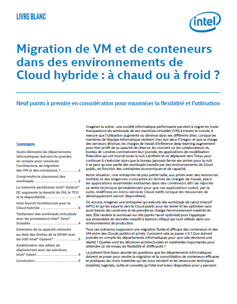 Migration de VM et de conteneurs dans des environnements de Cloud hybride : à chaud ou à froid ?