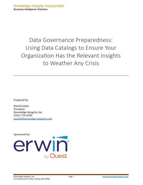 Préparation à la gouvernance des données : Utiliser les catalogues de données pour garantir que votre organisation dispose des informations pertinentes pour faire face à n’importe quelle crise.