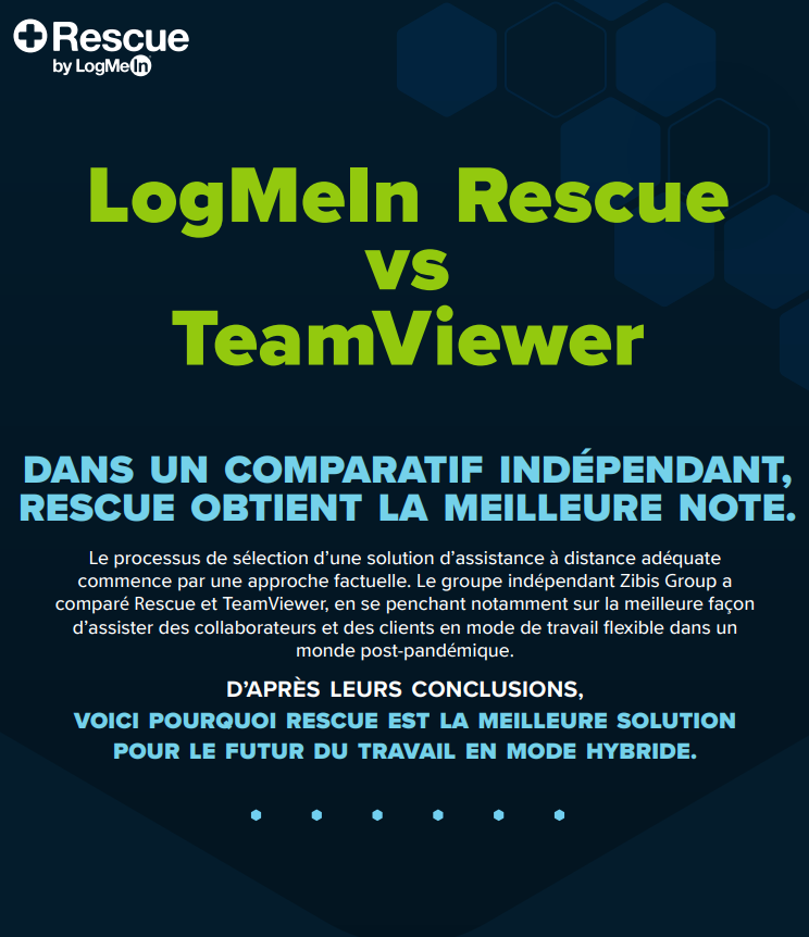 LogMeIn Rescue vs TeamViewer: Dans un comparatif indépendant, Rescue obtient la meilleure note