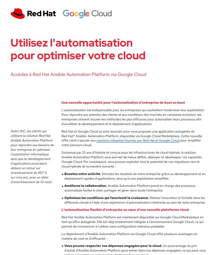 Utilisez l’automatisation pour optimiser votre cloud